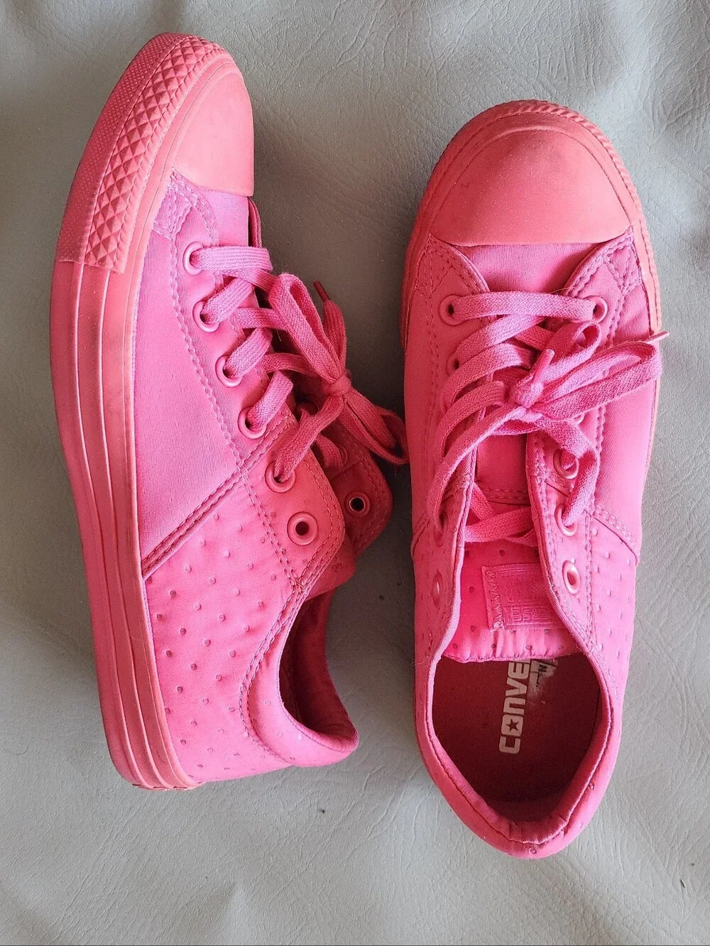 Converse Pink Low-Top Sneakers Size 9